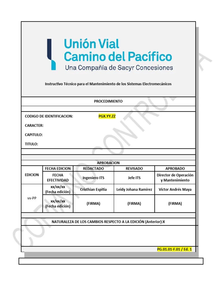 Instructyhdrivo Técnico Para Mantenimiento De Sistemas Electromecánicos Vfinal | Descargar ...