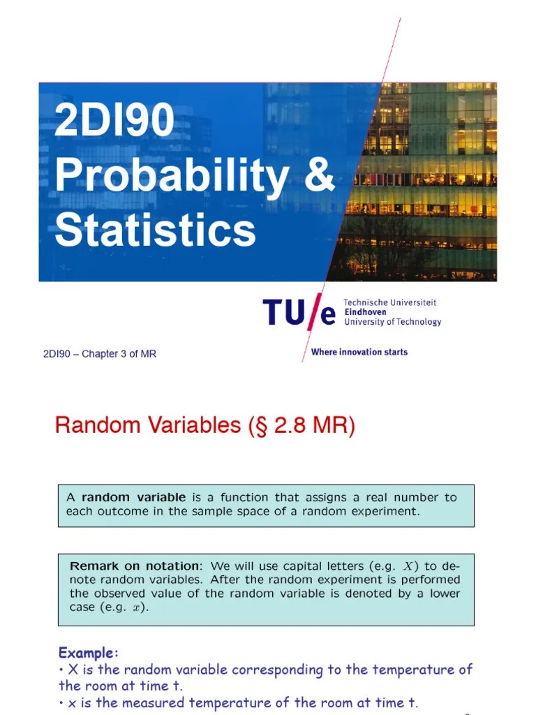 Probability Notes | PDF | Probability Distribution | Random Variable