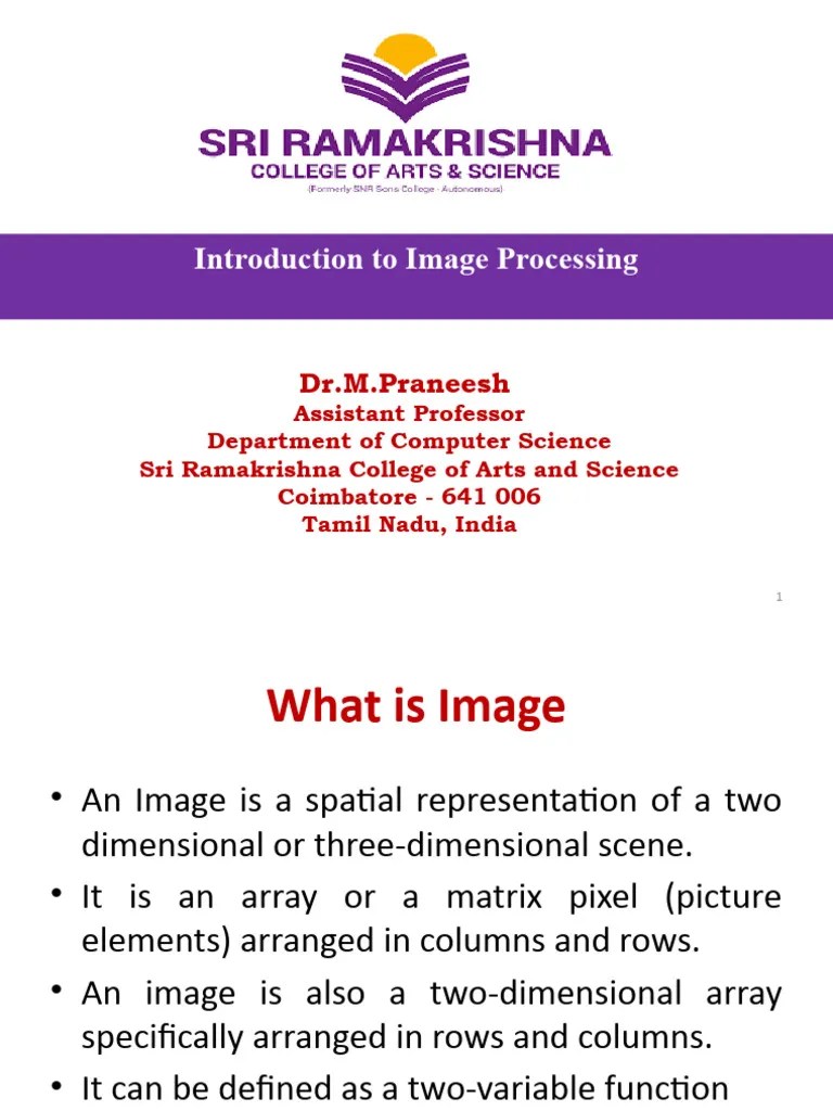 Introduction To Digital Image Processing | PDF | Digital Image ...