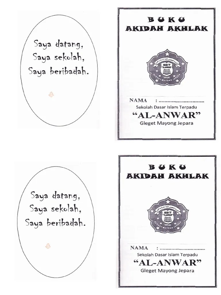 Buku Aqidah Akhlak SDIT | PDF