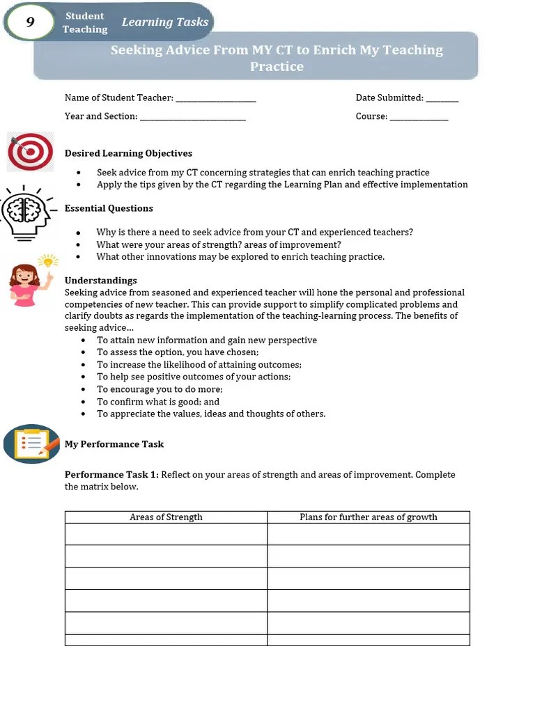 ST Learning Task 9 | PDF | Learning | Mentorship