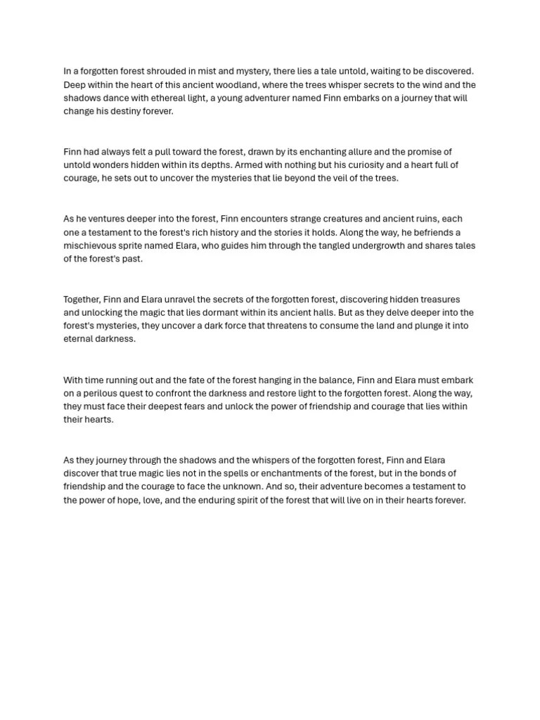 Whispers Of The Forgotten Forest | PDF