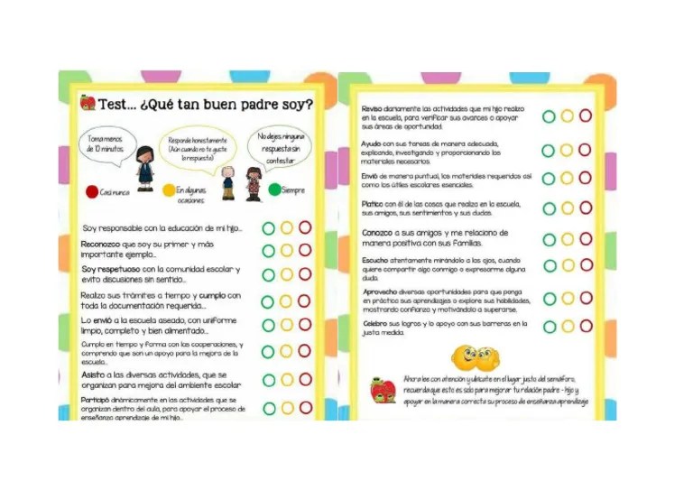 Test Padres De Familia | PDF