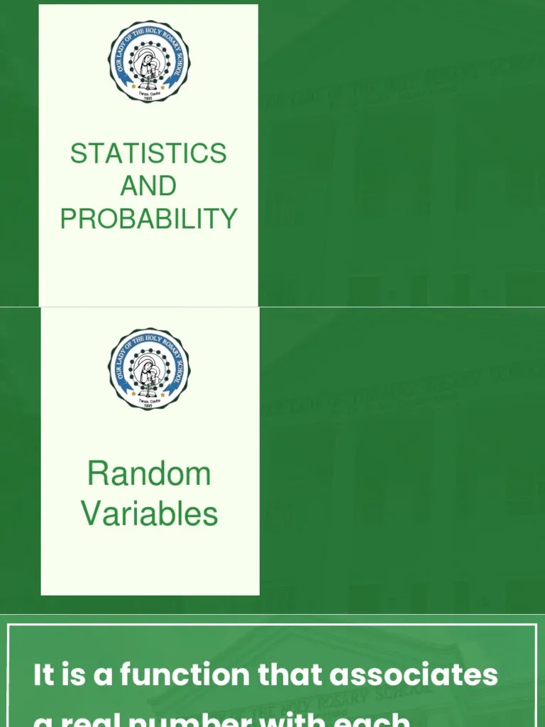 Lesson 4 Random Variables And Statistical Experiments | PDF | Teaching ...