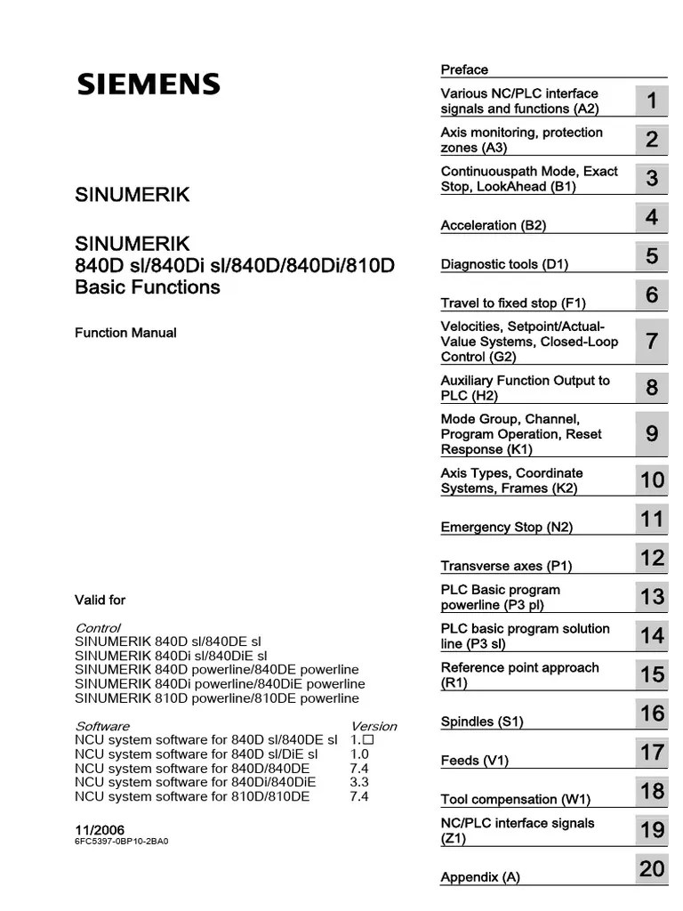 Sinumerik 840d Sl-1 | PDF | Programmable Logic Controller | Data Type