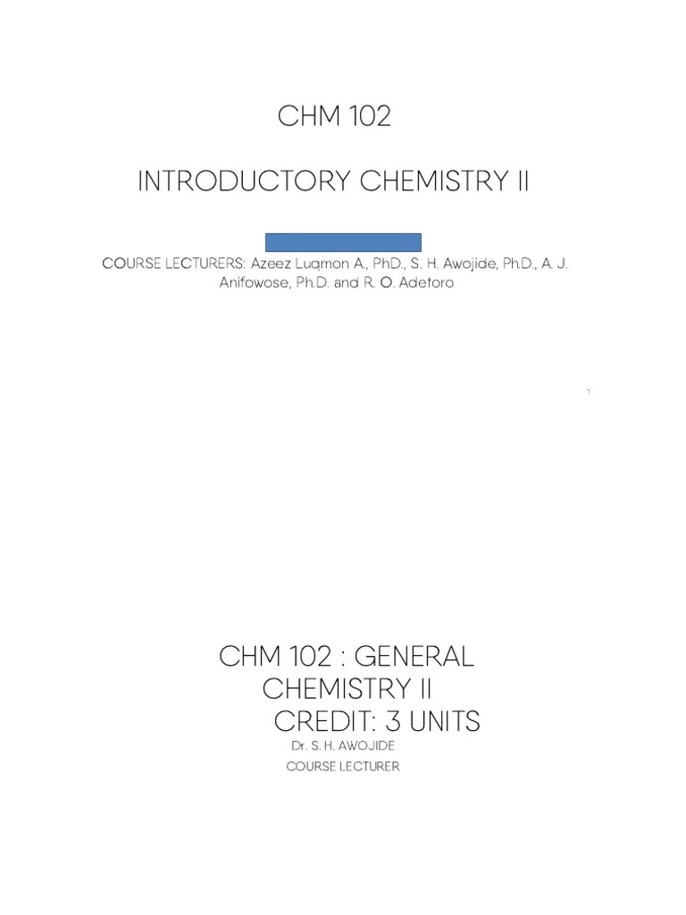 Chm 102 Pdf
