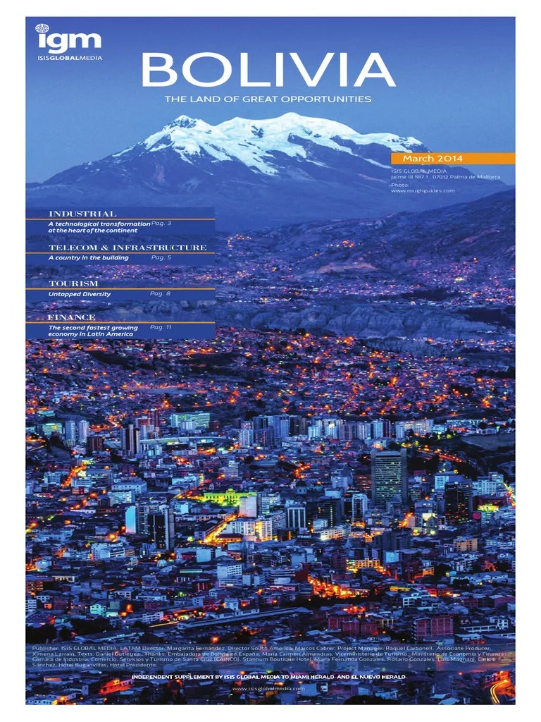 Igm Bolivia | PDF | Bolivia | Infrastructure