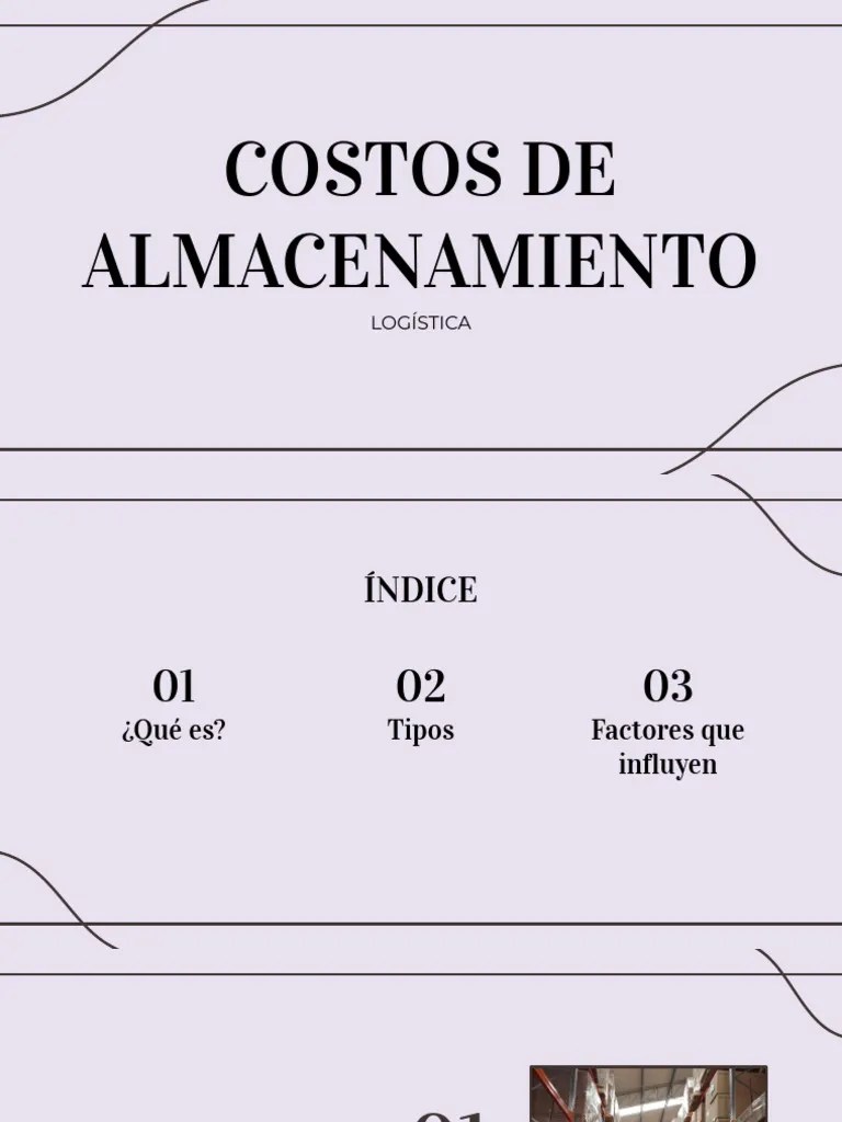 Costos De Almacenamiento | PDF | Almacén | Logística
