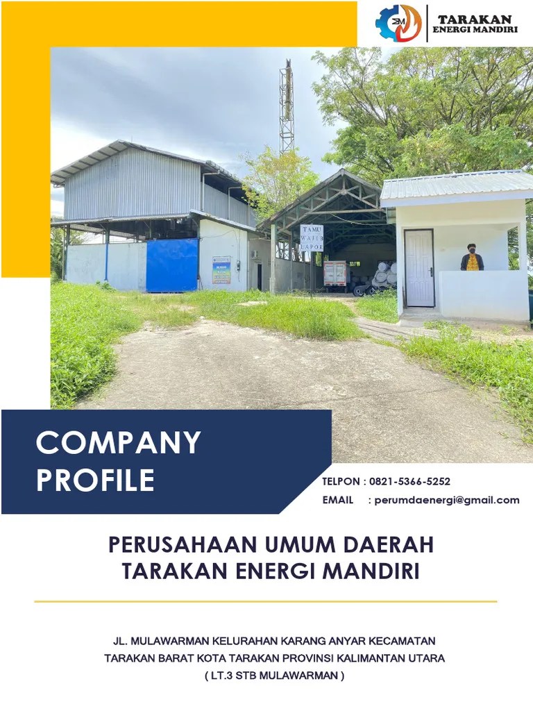 Company Profile Perusahaan Umum Daerah Tarakan Energi Mandiri | PDF