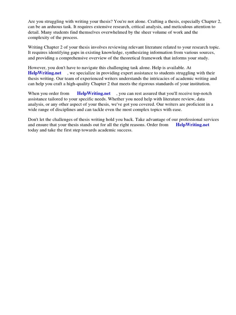 Thesis Chapter 2 Sample | PDF | Thesis | Computer Network