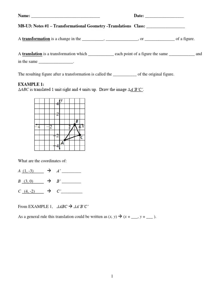 Transformation Packet | Download Free PDF | Shape | Cartesian ...