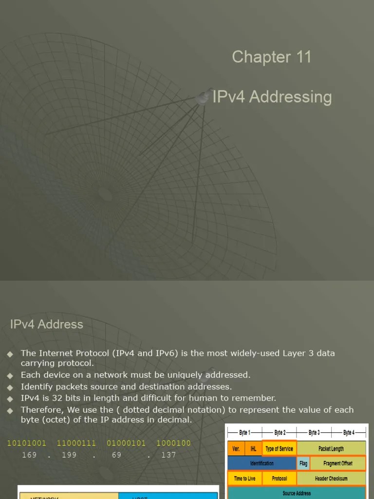 CCNA1-CH11-IPV4 Addressing-New | PDF | Ip Address | Computer Network