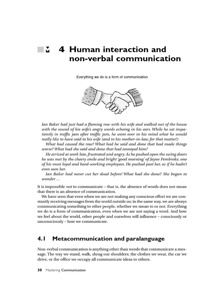 Non-Verbal Communication | PDF | Communication | Nonverbal Communication