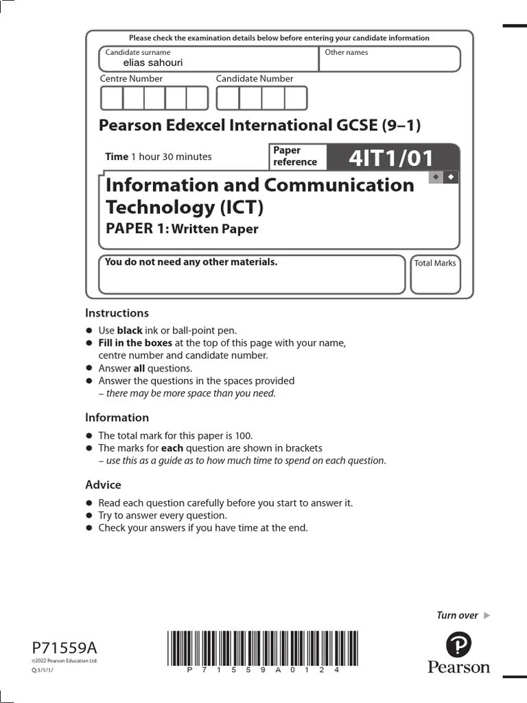 Ict Paper 1 2022 Mock Practice | PDF | Computer Network | Computer Hardware