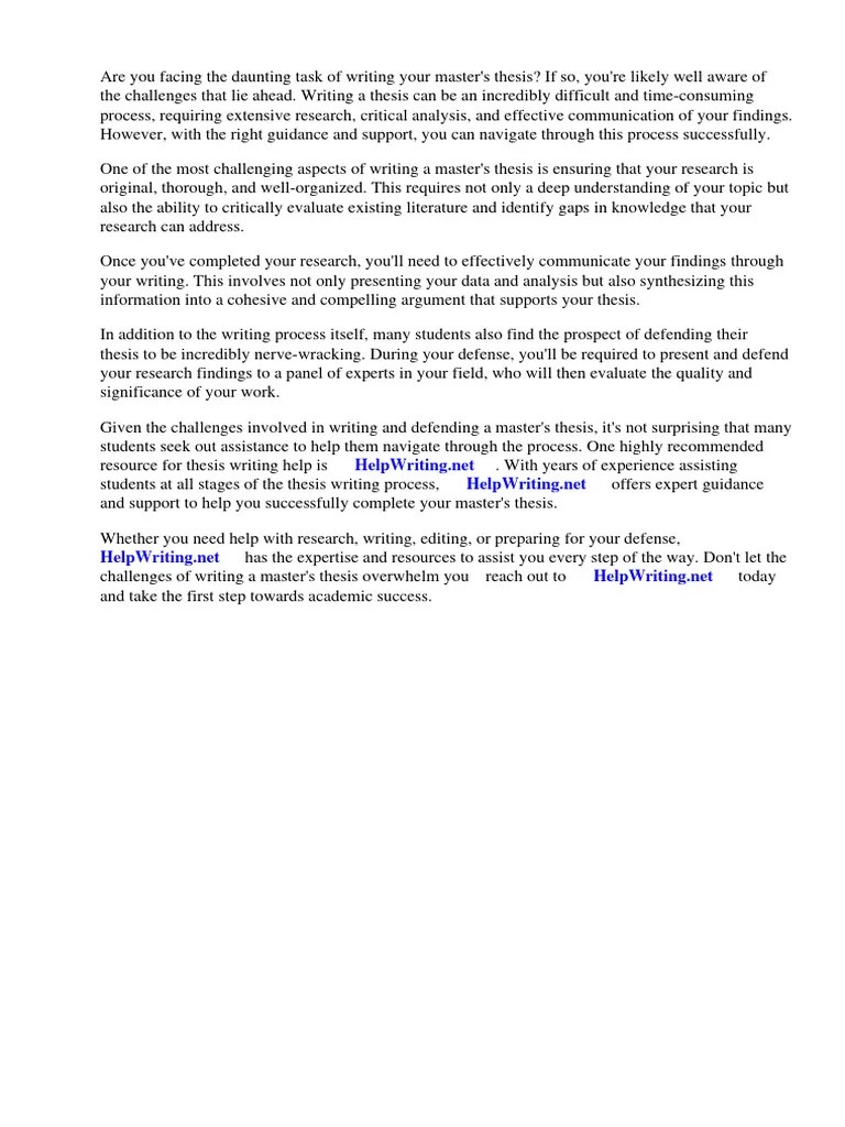 Tips For Masters Thesis Defense | PDF | Thesis | Microsoft Power Point