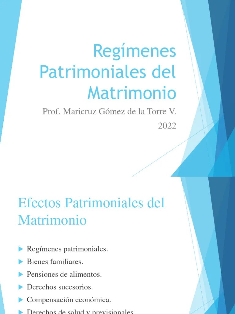 Regimenes - Patrimoniales - Del - Matrimonio 2020 | Descargar Gratis PDF | Propiedad De La ...