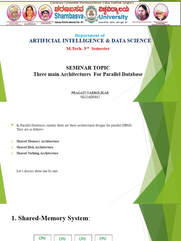 Three Main Architectures For Parallel Database | PDF | Central ...