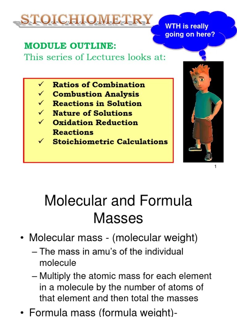 Stoichiometry, Mole Concept And Combustion Analysis-1 | PDF | Mole (Unit) | Stoichiometry