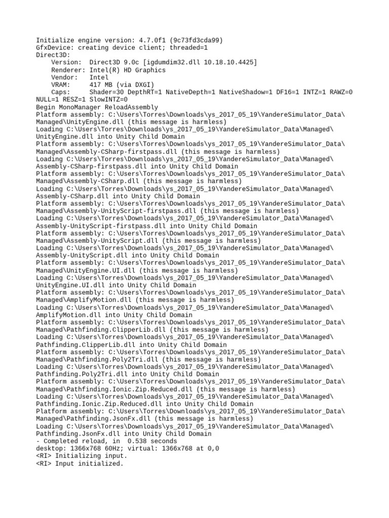 Output Log | PDF | Microsoft Windows | Computing Platforms