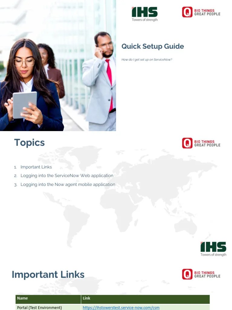 ServiceNow - Quick Set Up Guide | PDF | Web Application | Digital ...