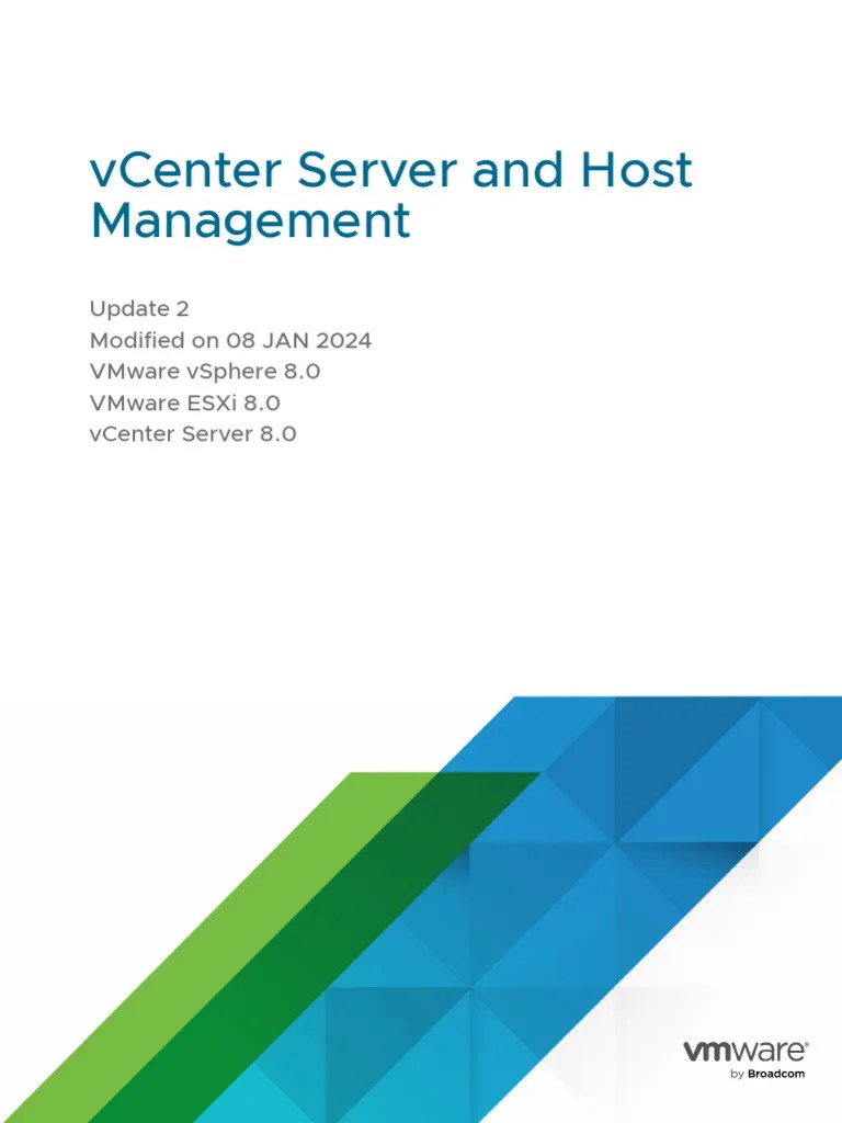 Vsphere Esxi Vcenter 802 Management Guide | PDF | Virtualization | V Mware