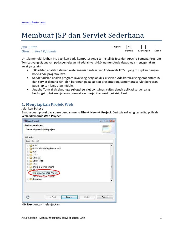 Membuat-Jsp-Dan-Servlet-Sederhana - Compressed (1) - Compressed ...