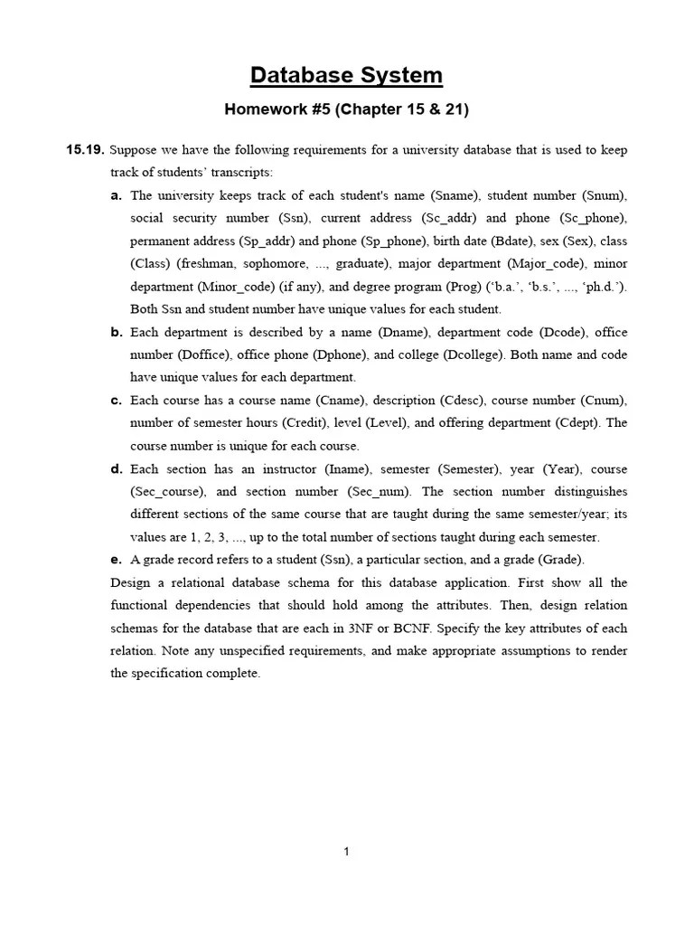 Database HW5 Chap15 | PDF | Applied Mathematics | Computer Data