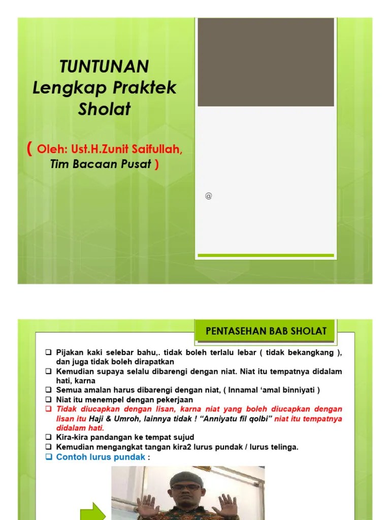 Tuntunan Praktek Sholat Lengkap | PDF