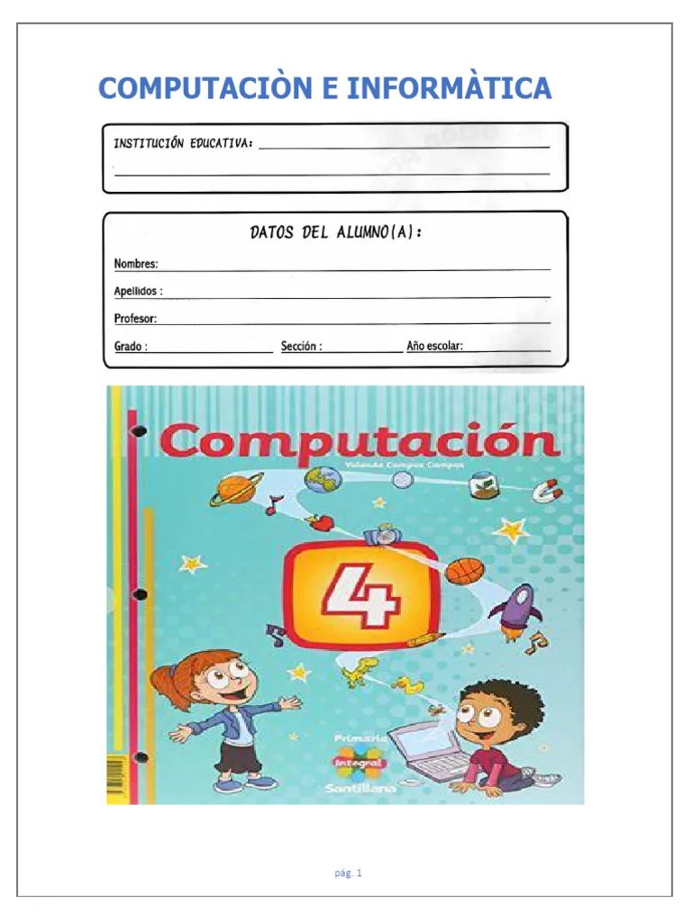 Cuadernillo De Computaciòn Para 4to Parish | PDF