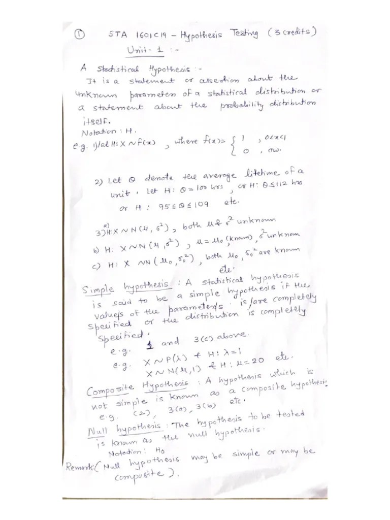 Basics Of Hypothesis Testing | PDF