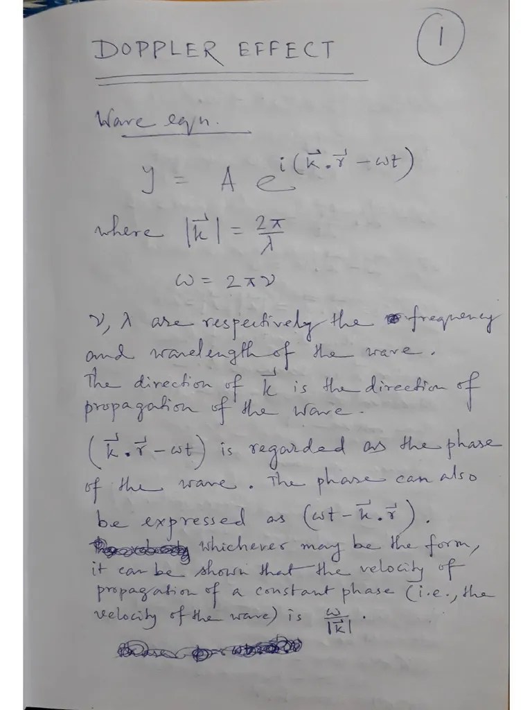 Theory Of Doppler Effect | PDF