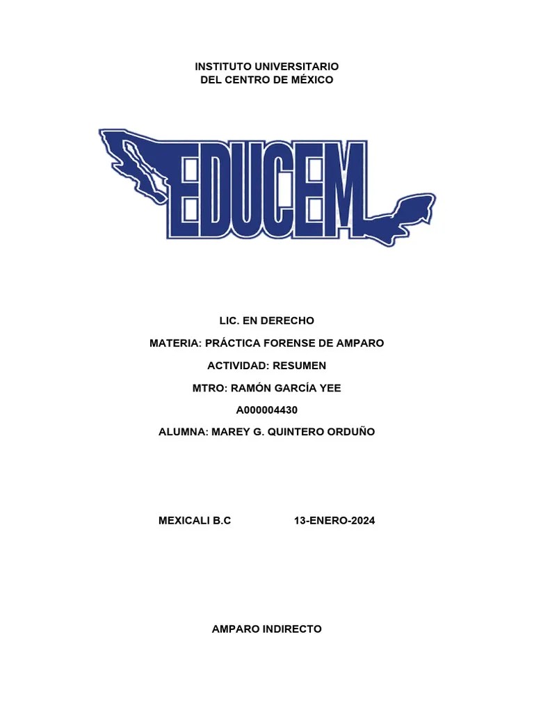 Practica Forense De Amparo Resumen | PDF | Sentencia (ley) | Ley Pública