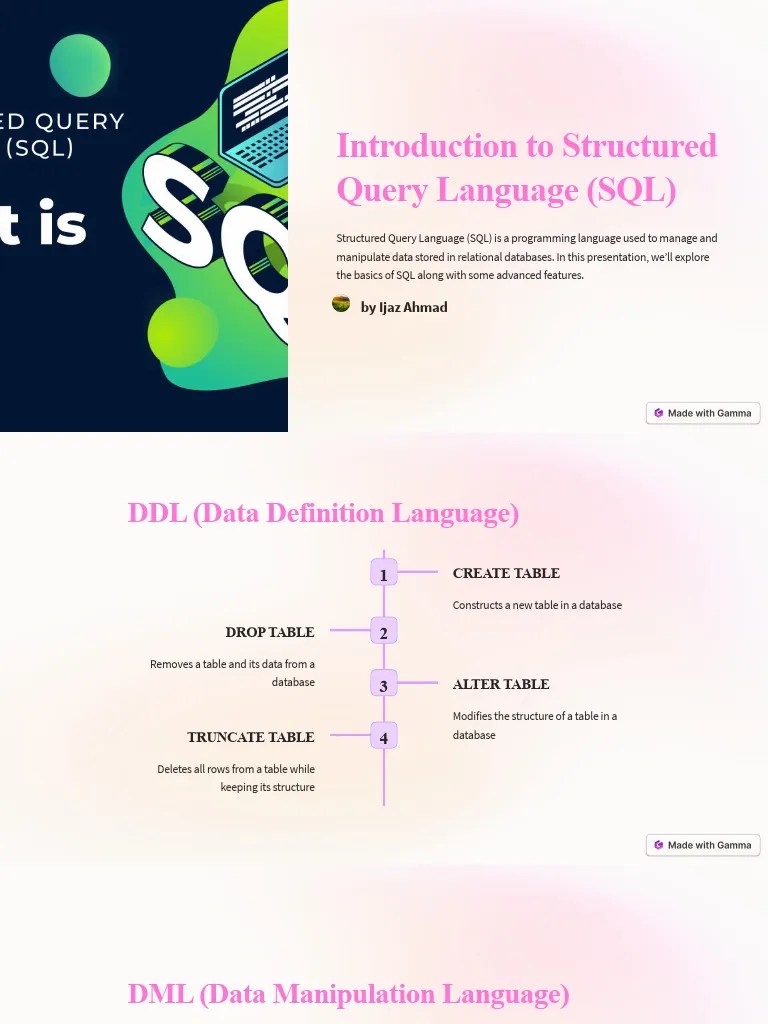 Introduction-to-Structured-Query-Language-SQL | PDF