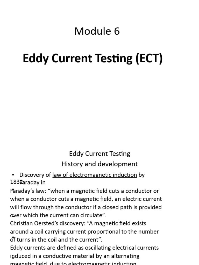 Unit 3 Eddy Current Testing | PDF