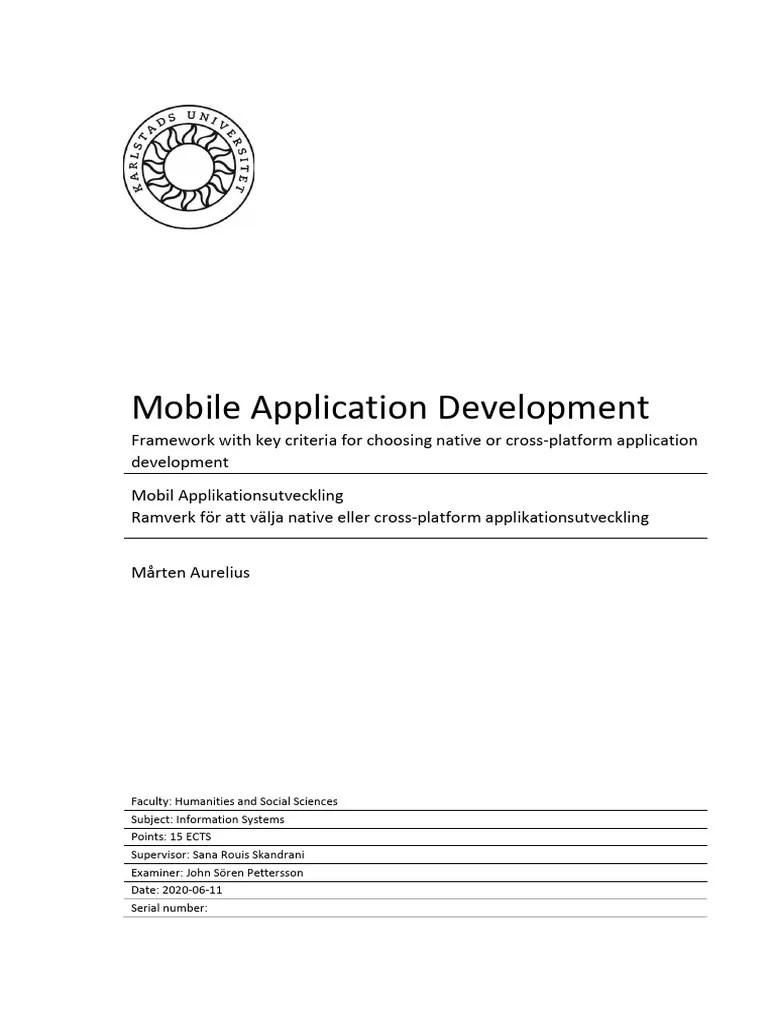 Mobile App Development | Download Free PDF | Android (Operating System ...
