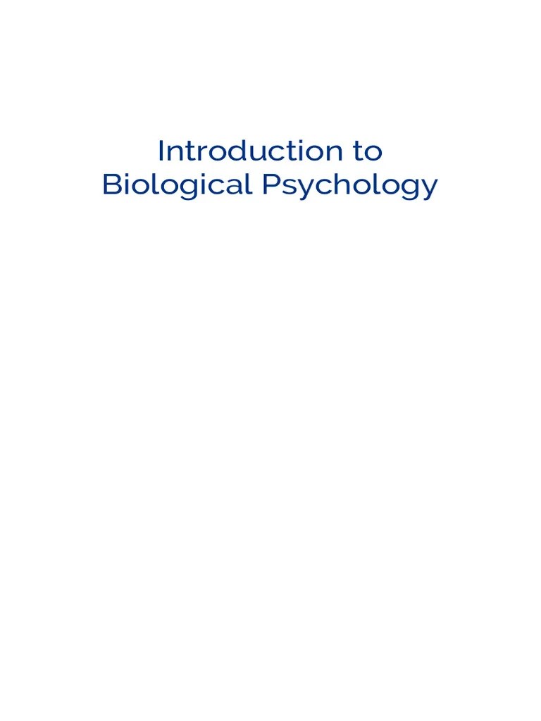 Introduction To Biological Psychology 1677183291 | PDF | Ethology ...