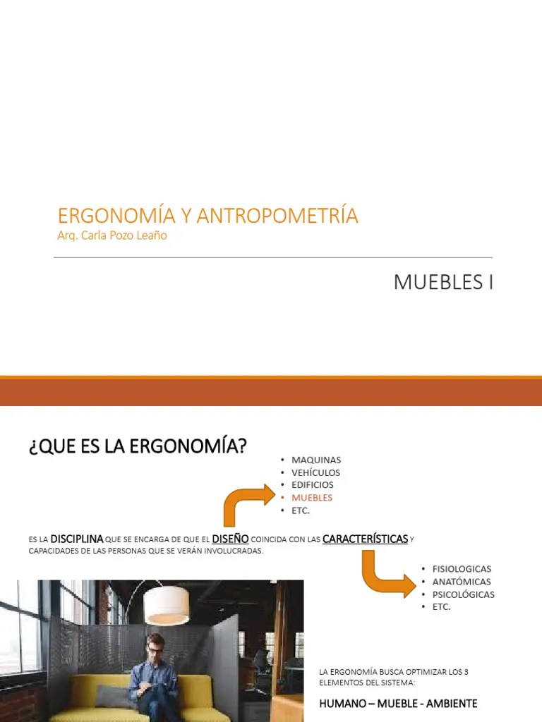 Tema 2. Ergonomia Y Antropometría | Descargar Gratis PDF | Factores ...
