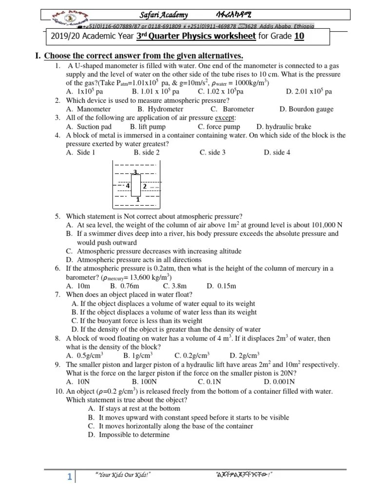 Physics Grade 10 | PDF | Velocity | Torque