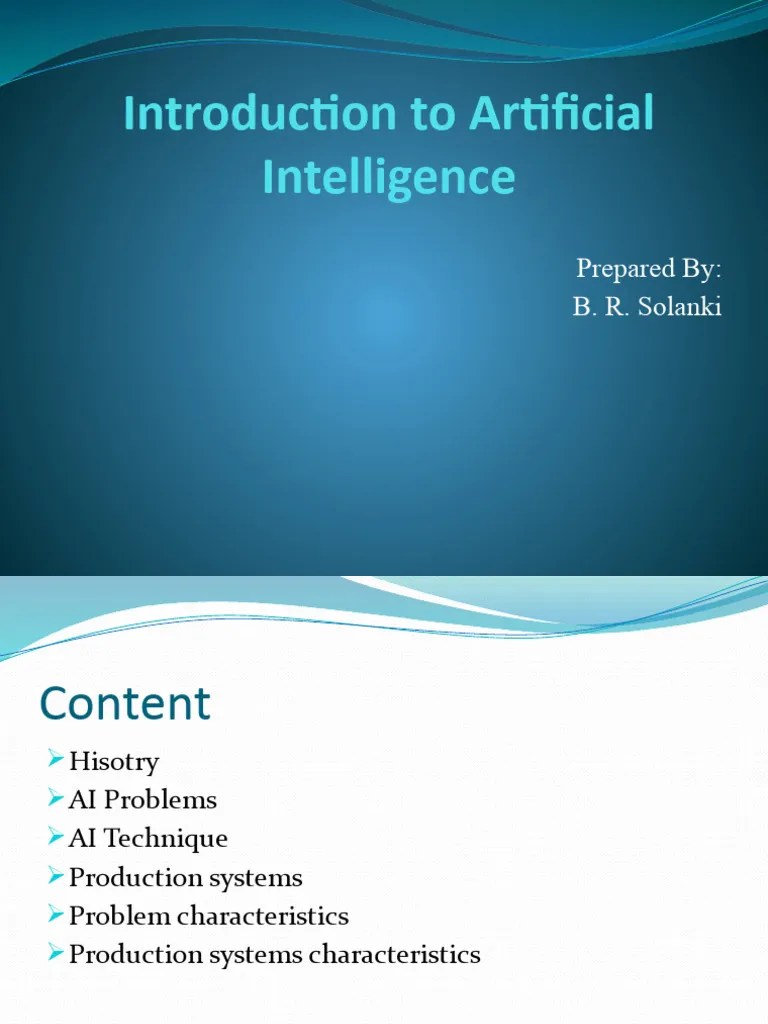 Introduction To AI | PDF | Artificial Intelligence | Intelligence (AI ...