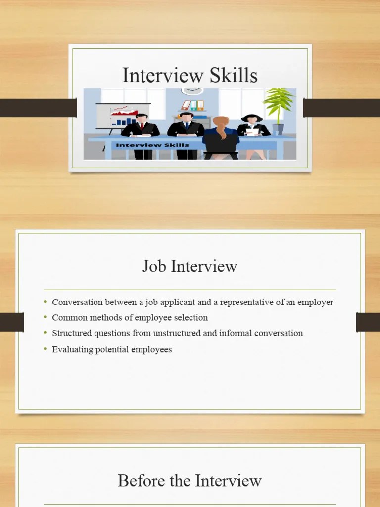 Interview Skills | PDF | Job Interview | Human Communication