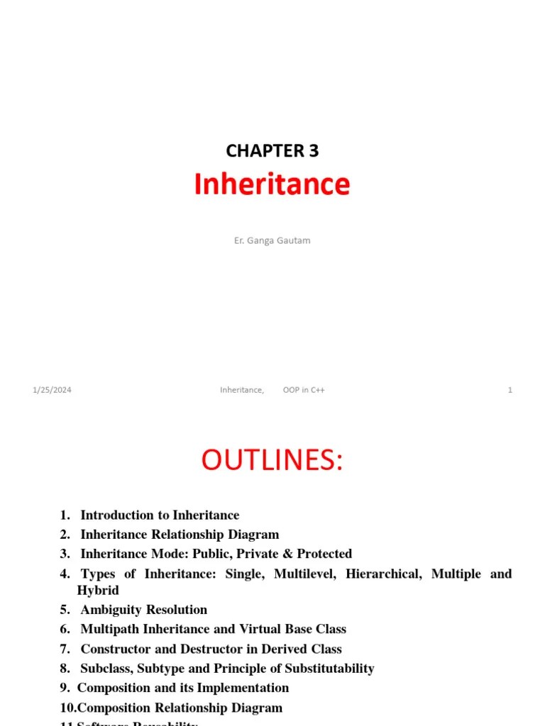 Chapter 3. Inheritance | PDF | Inheritance (Object Oriented Programming ...