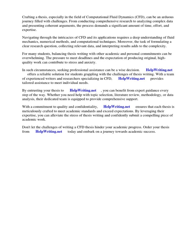 CFD Thesis Papers | PDF | Computational Fluid Dynamics | Fluid Dynamics
