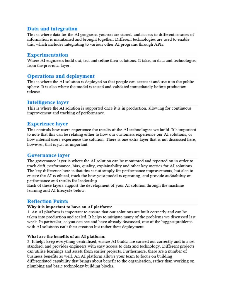 Elements Of AI Platform | PDF | Artificial Intelligence | Intelligence ...