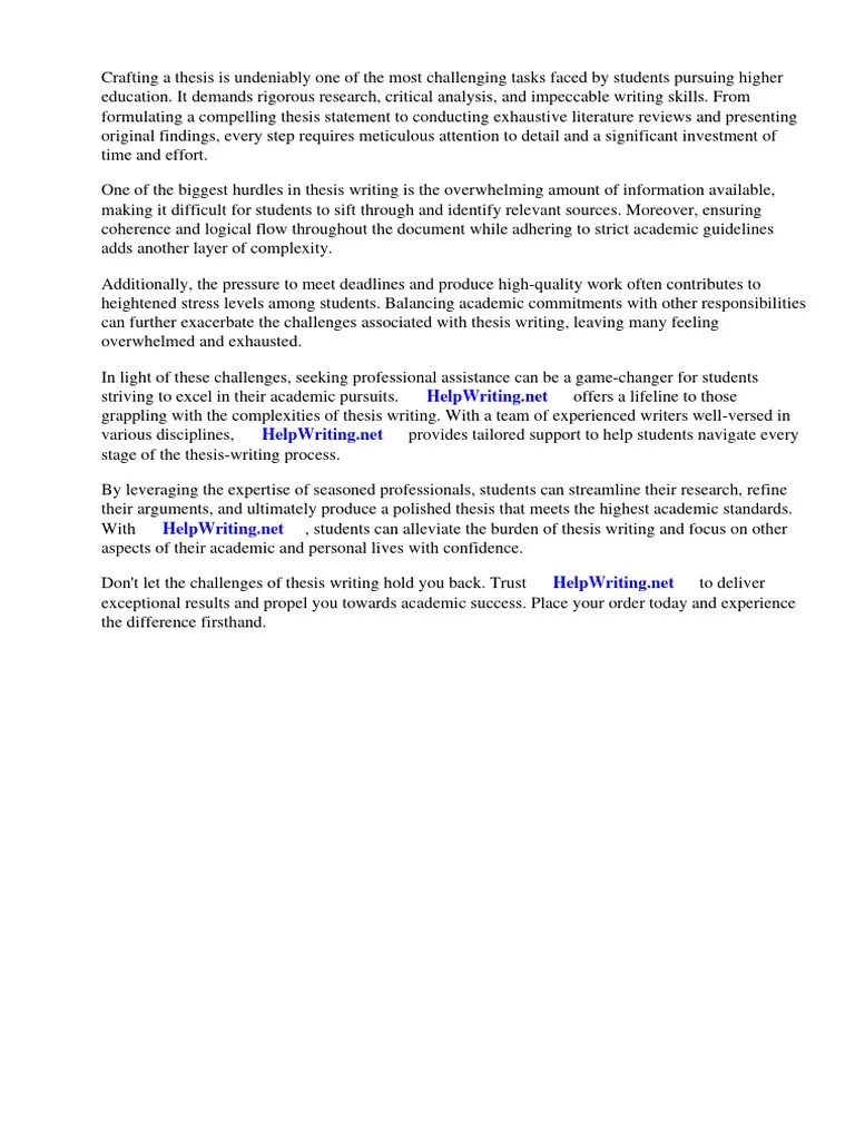 Thesis Article Review | PDF