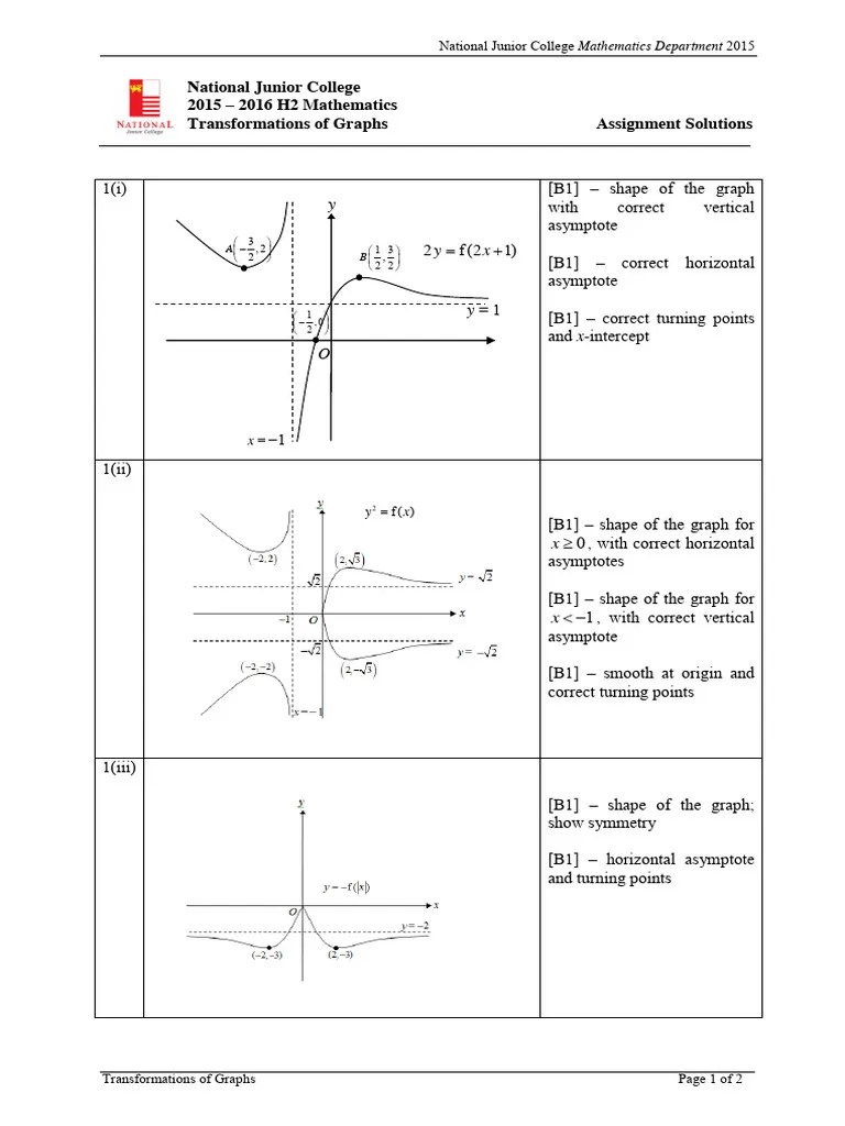 Transformations Assignment Solutions | PDF