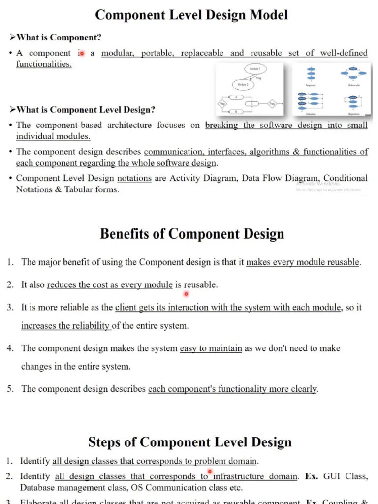 Component Level Design | PDF