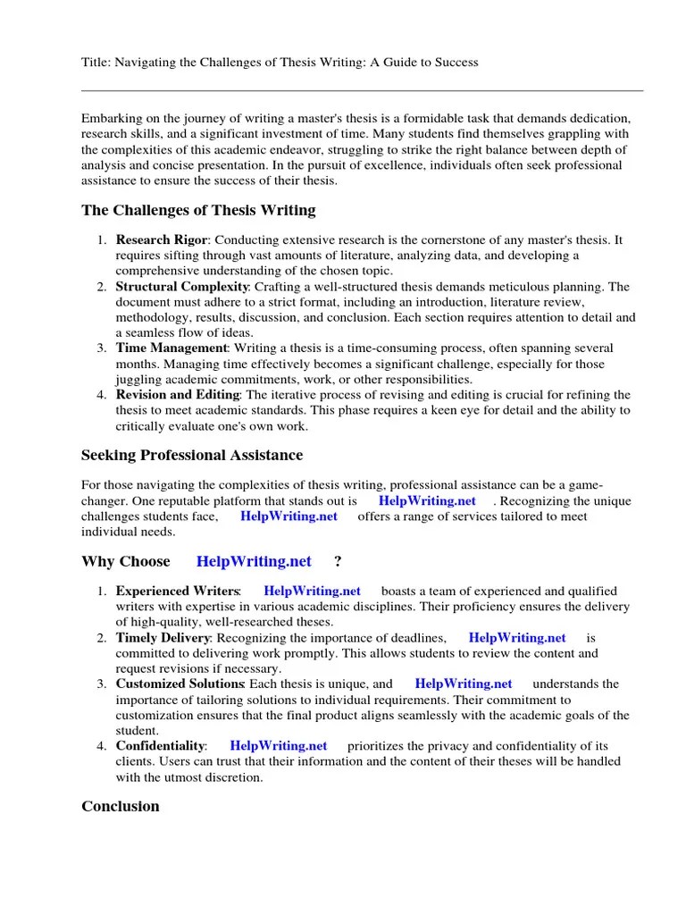 How To Start A Master Thesis Presentation | PDF | Thesis | Biometrics