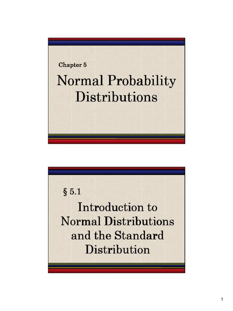 Probability And Statistics | PDF | Normal Distribution | Standard Deviation