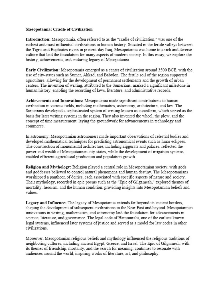 Cradle Of Civilization Pdf - Incredible Ocean Photo - HD