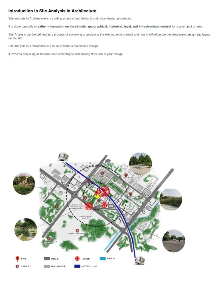 Introduction-to-Site-Analysis-in-Architecture | PDF | Road | Swot Analysis